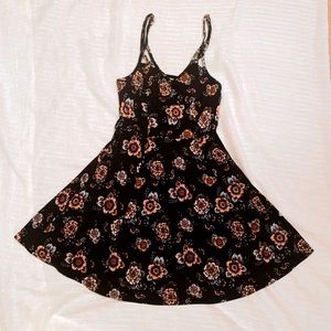Juniors Mudd Black Flower Dress